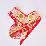 [Saturday Silks] Alpha Chi Omega Skinny Scarf - The Pink Pineapple 850