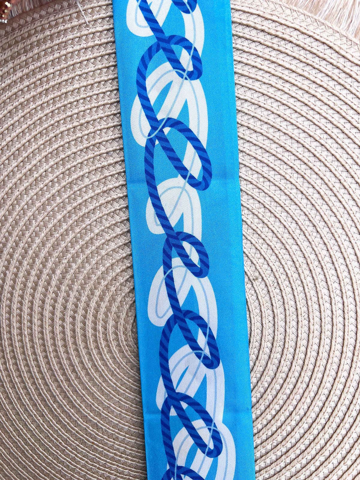 [Saturday Silks] Alpha Delta Pi Skinny Scarf - The Pink Pineapple 850