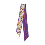 [Saturday Silks] Clemson Gameday Skinny Scarf - The Pink Pineapple 850