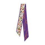 [Saturday Silks] Clemson Gameday Skinny Scarf - The Pink Pineapple 850