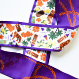 [Saturday Silks] Clemson Gameday Skinny Scarf - The Pink Pineapple 850