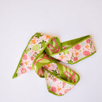 [Saturday Silks] Delta Zeta Skinny Scarf - The Pink Pineapple 850