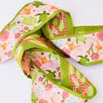 [Saturday Silks] Delta Zeta Skinny Scarf - The Pink Pineapple 850