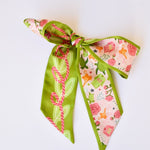 [Saturday Silks] Delta Zeta Skinny Scarf - The Pink Pineapple 850