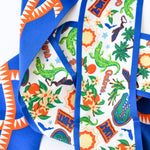 [Saturday Silks] Florida Gameday Skinny Scarf - The Pink Pineapple 850