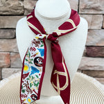 [Saturday Silks] Florida State Gameday Skinny Scarf - The Pink Pineapple 850
