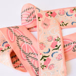 [Saturday Silks] Gamma Phi Beta Skinny Scarf - The Pink Pineapple 850