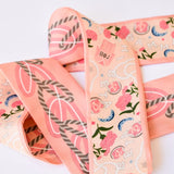 [Saturday Silks] Gamma Phi Beta Skinny Scarf - The Pink Pineapple 850