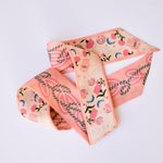 [Saturday Silks] Gamma Phi Beta Skinny Scarf - The Pink Pineapple 850