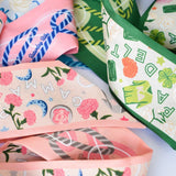 [Saturday Silks] Gamma Phi Beta Skinny Scarf - The Pink Pineapple 850