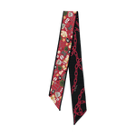 [Saturday Silks] Georgia Gameday Skinny Scarf - The Pink Pineapple 850