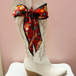 [Saturday Silks] Georgia Gameday Skinny Scarf - The Pink Pineapple 850