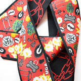 [Saturday Silks] Georgia Gameday Skinny Scarf - The Pink Pineapple 850