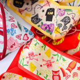 [Saturday Silks] Kappa Alpha Theta Skinny Scarf - The Pink Pineapple 850