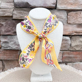 [Saturday Silks] Kappa Alpha Theta Skinny Scarf - The Pink Pineapple 850