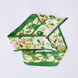 [Saturday Silks] Kappa Delta Skinny Scarf - The Pink Pineapple 850