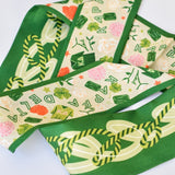 [Saturday Silks] Kappa Delta Skinny Scarf - The Pink Pineapple 850