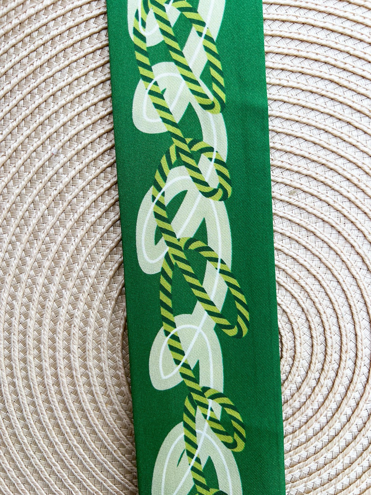 [Saturday Silks] Kappa Delta Skinny Scarf - The Pink Pineapple 850