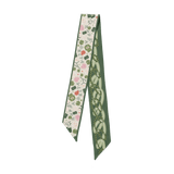 [Saturday Silks] Kappa Delta Skinny Scarf - The Pink Pineapple 850