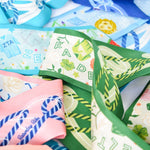 [Saturday Silks] Kappa Delta Skinny Scarf - The Pink Pineapple 850