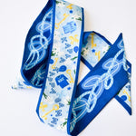 [Saturday Silks] Kappa Kappa Gamma Skinny Scarf - The Pink Pineapple 850
