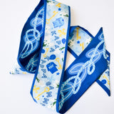 [Saturday Silks] Kappa Kappa Gamma Skinny Scarf - The Pink Pineapple 850