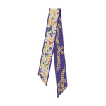 [Saturday Silks] LSU Gameday Skinny Scarf - The Pink Pineapple 850