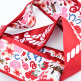 [Saturday Silks] Oklahoma Gameday Skinny Scarf - The Pink Pineapple 850