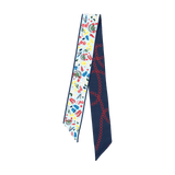 [Saturday Silks] Ole Miss Gameday Skinny Scarf - The Pink Pineapple 850