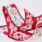 [Saturday Silks] Pi Beta Phi Skinny Scarf - The Pink Pineapple 850