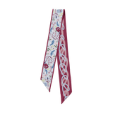 [Saturday Silks] Pi Beta Phi Skinny Scarf - The Pink Pineapple 850