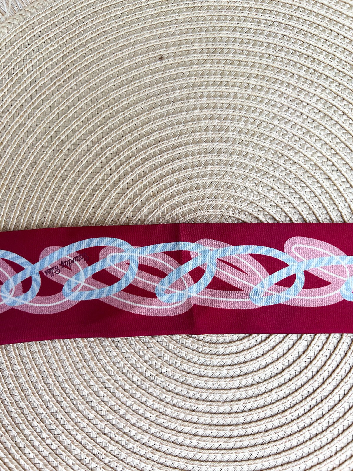 [Saturday Silks] Pi Beta Phi Skinny Scarf - The Pink Pineapple 850