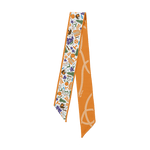 [Saturday Silks] Tennessee Gameday Skinny Scarf - The Pink Pineapple 850