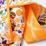 [Saturday Silks] Tennessee Gameday Skinny Scarf - The Pink Pineapple 850