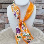 [Saturday Silks] Tennessee Gameday Skinny Scarf - The Pink Pineapple 850
