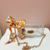 [Saturday Silks] Tennessee Gameday Skinny Scarf - The Pink Pineapple 850