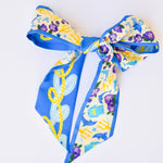 [Saturday Silks] Tri Delta Skinny Scarf - The Pink Pineapple 850