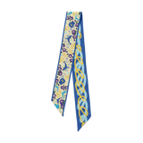 [Saturday Silks] Tri Delta Skinny Scarf - The Pink Pineapple 850