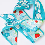 [Saturday Silks] Zeta Tau Alpha Skinny Scarf - The Pink Pineapple 850