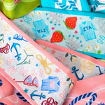 [Saturday Silks] Zeta Tau Alpha Skinny Scarf - The Pink Pineapple 850