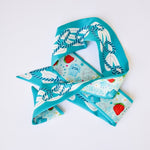 [Saturday Silks] Zeta Tau Alpha Skinny Scarf - The Pink Pineapple 850