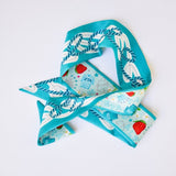 [Saturday Silks] Zeta Tau Alpha Skinny Scarf - The Pink Pineapple 850