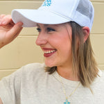 Save Water Drink Margs Embroidered Trucker Cap - The Pink Pineapple 850