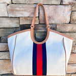 Scala Racer Stripe Tote – Ivory - The Pink Pineapple 850