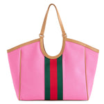 Scala Racer Stripe Tote – Pink - The Pink Pineapple 850