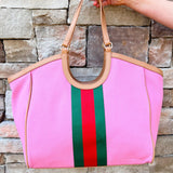 Scala Racer Stripe Tote – Pink - The Pink Pineapple 850