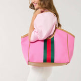 Scala Racer Stripe Tote – Pink - The Pink Pineapple 850