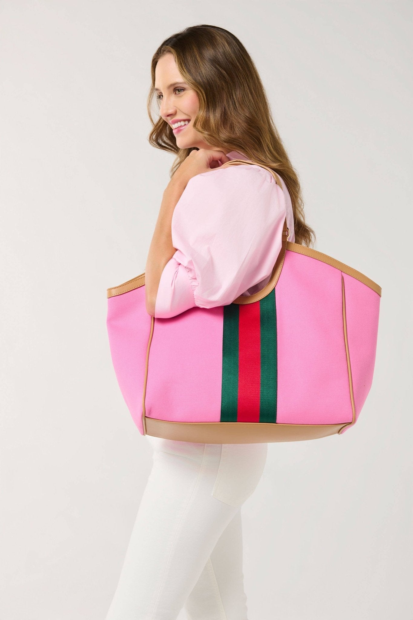 Scala Racer Stripe Tote – Pink - The Pink Pineapple 850