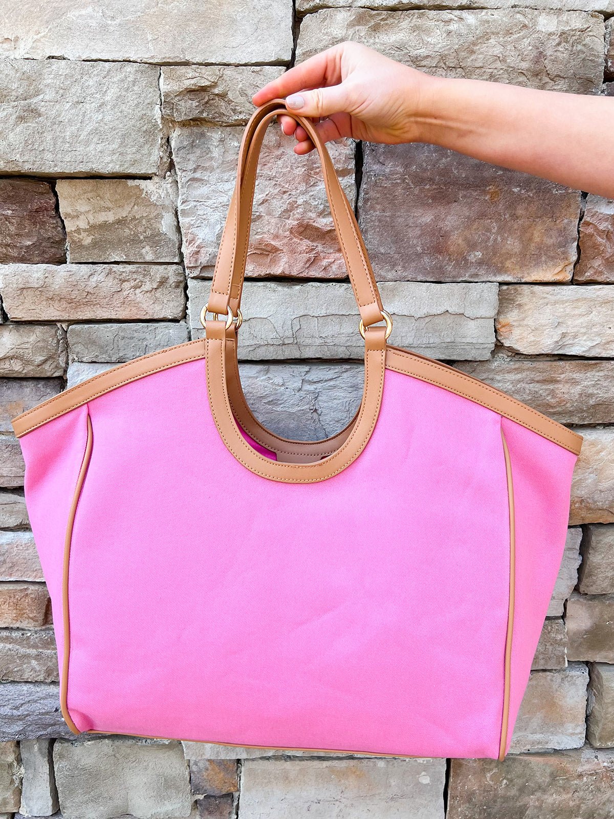 Scala Racer Stripe Tote – Pink - The Pink Pineapple 850