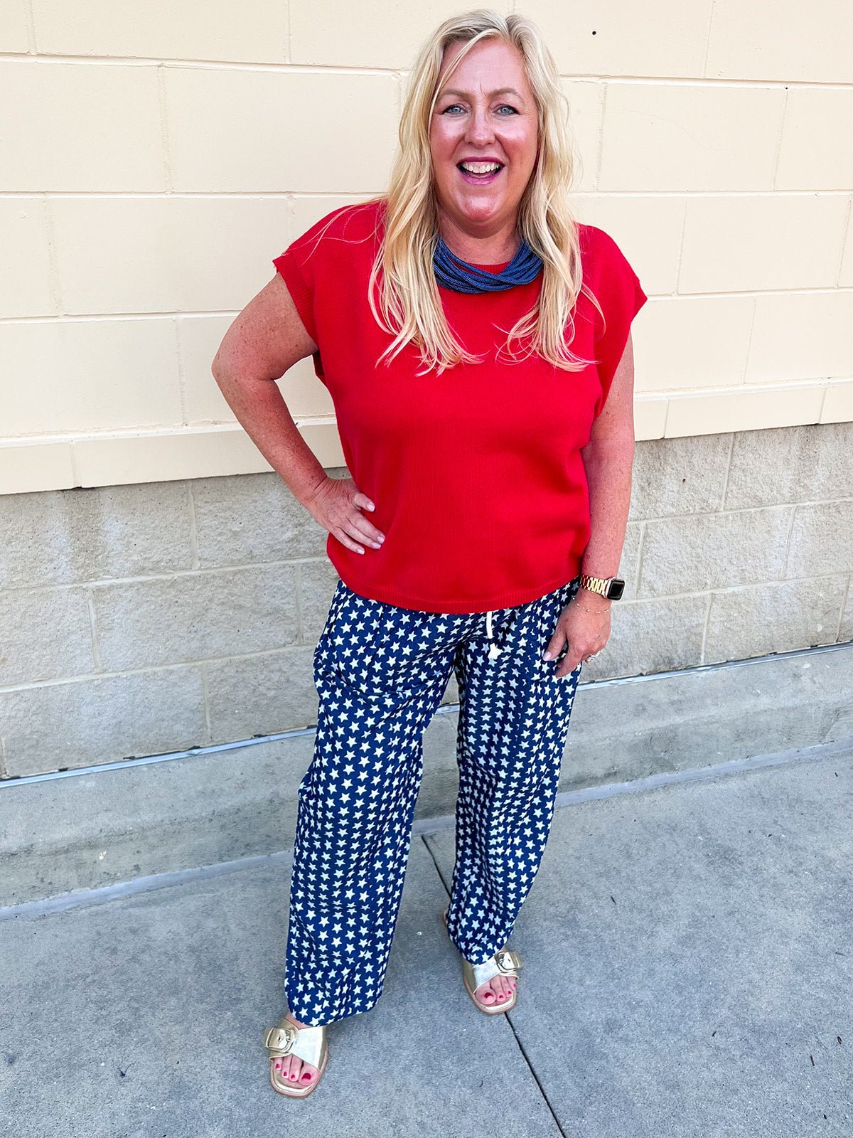 Scarlet Daydream Drop Shoulder Sweater in Red - The Pink Pineapple 850